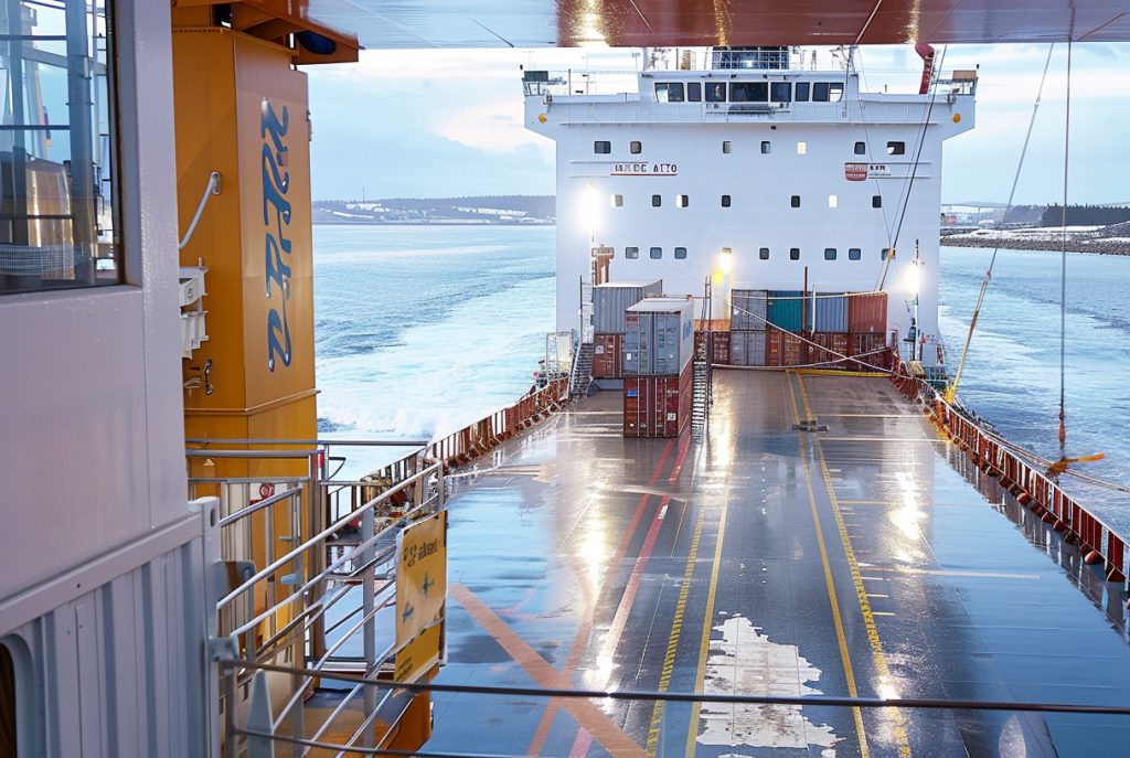 Keeping Cargo Vessels Connected from Port to Open Sea