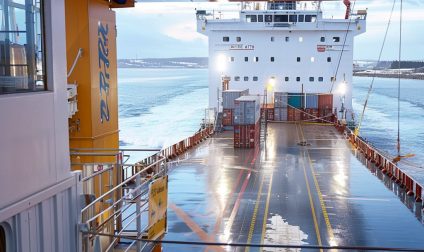 Keeping Cargo Vessels Connected from Port to Open Sea